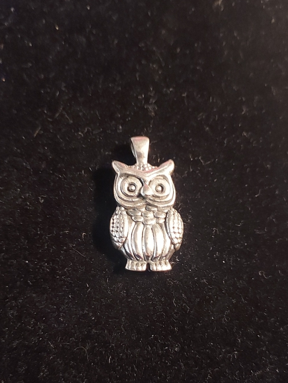 Sterling Silver Owl Pendant Necklace Charm - Women Jewelry